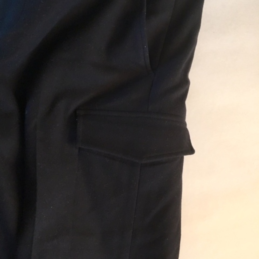 BR black wool cargo pants